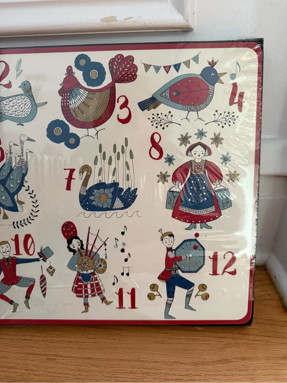NWT 12 Days of Christmas Folk Art Placemats